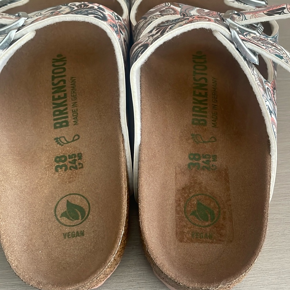 Birkenstock Vegan Florida Fresh Paisley Light Rose Sandals - Picture 5 of 8